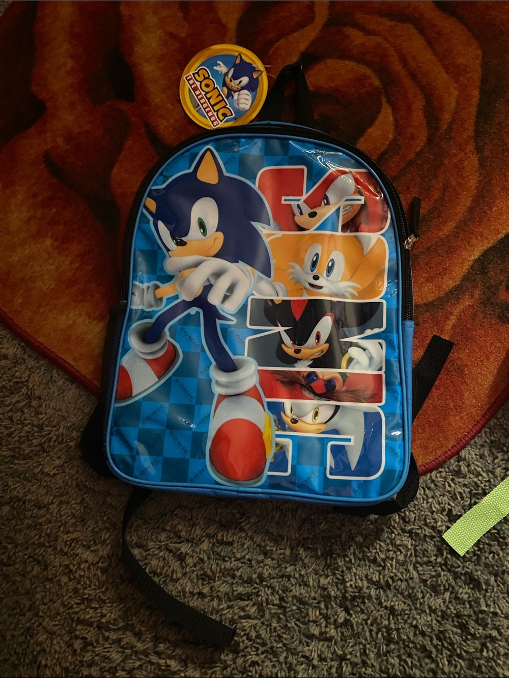 Sonic the Hedgehog Blue Kids Backpack